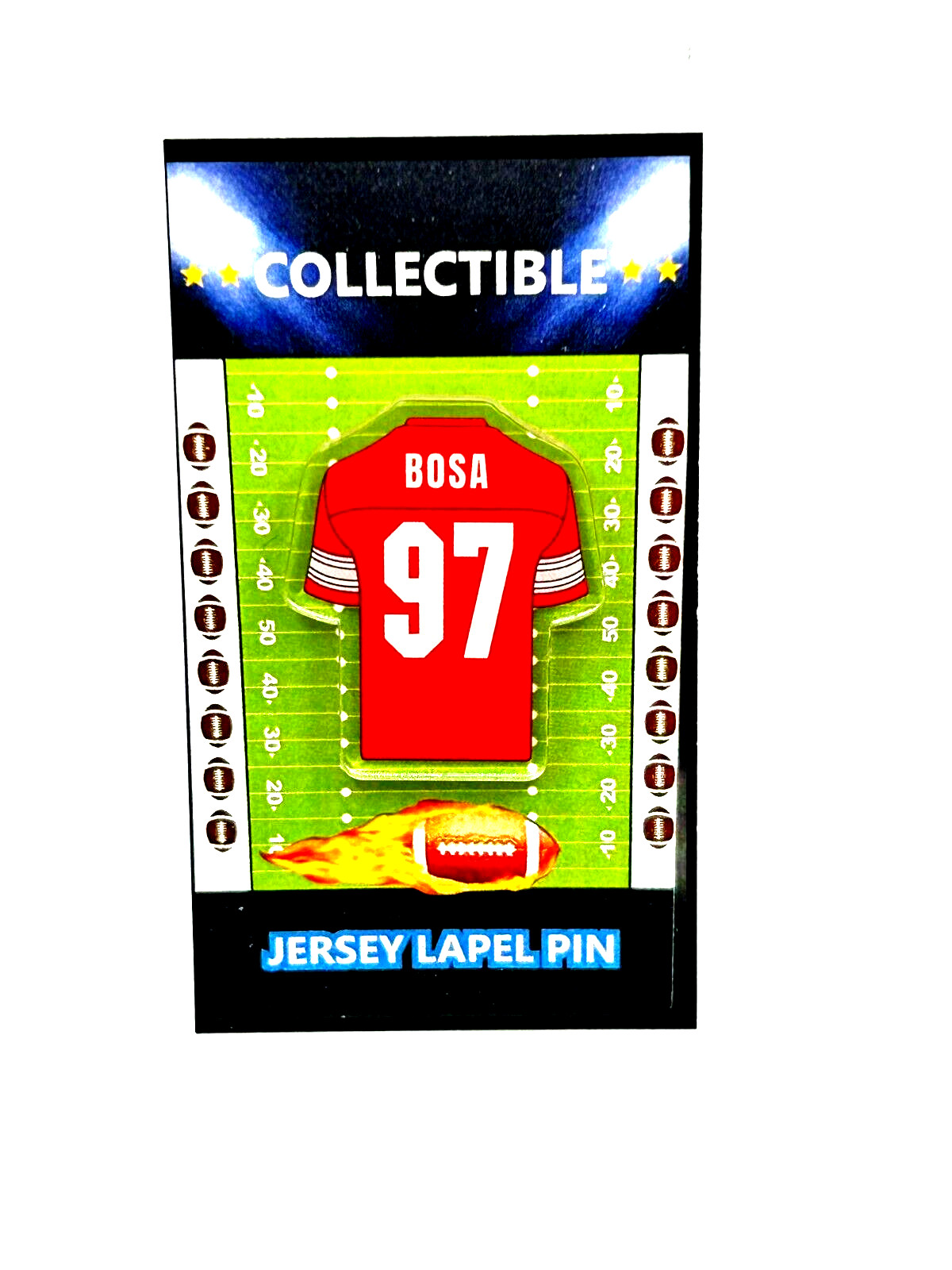 Ohio State Buckeyes Joey Bosa jersey lapel pin-Classic Retro Collectible