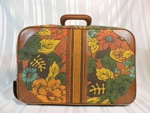 floral luggage bag