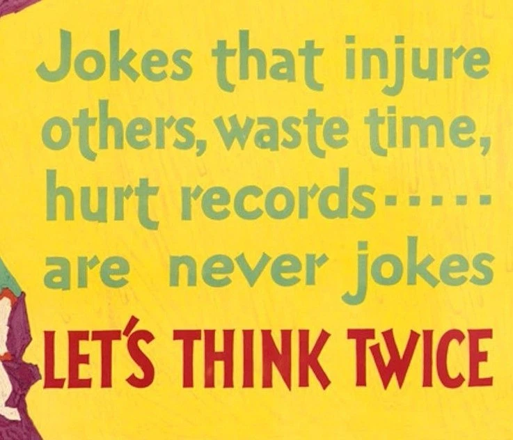 Piensemos dos veces 1929 ¿Es divertido? Impresión de póster vintage motivacional arte retro Foto 2 de 4