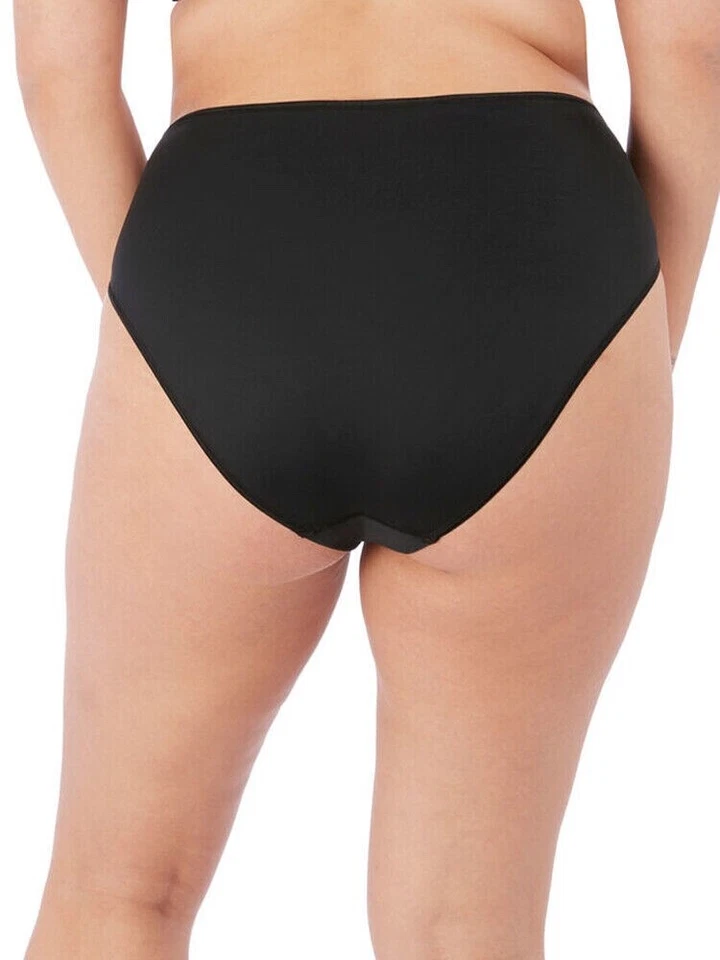 Calzoncillo Completo Elomi Eugenie Negro Plata Talla XL 16 18 Cintura Alta Pierna Bragas 4475 Foto 3 de 4
