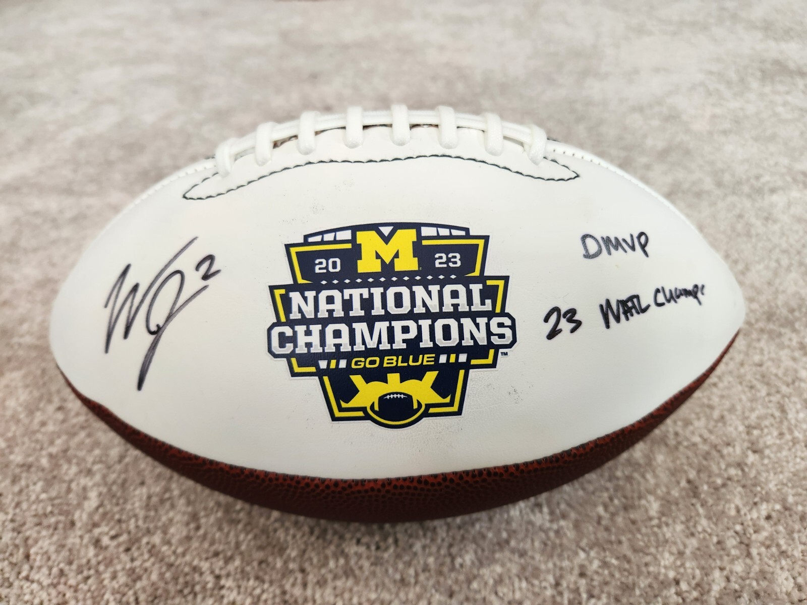 Will Johnson Autographed Signed Michigan Wolverines 2023 National Champions Football 