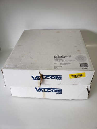Valcom Lot of 2 Ceiling Speaker 8" Flush Mount 1 Way Self Amplified V-1020C NIB