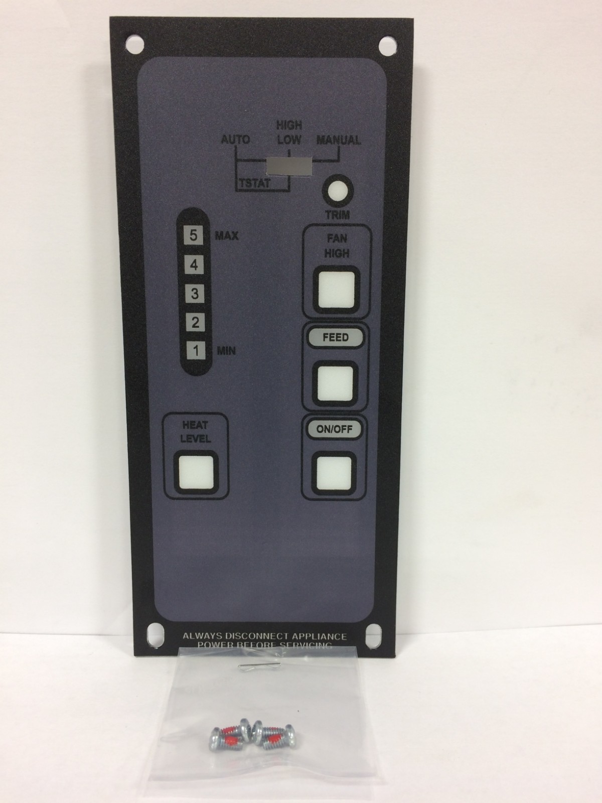 Universal Faceplate Replacement For Breckwell 5 Level Pellet Stoves and Inserts