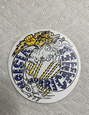 Vintage skateboard sticker Wheels Vision Psycho Deck natas mark 