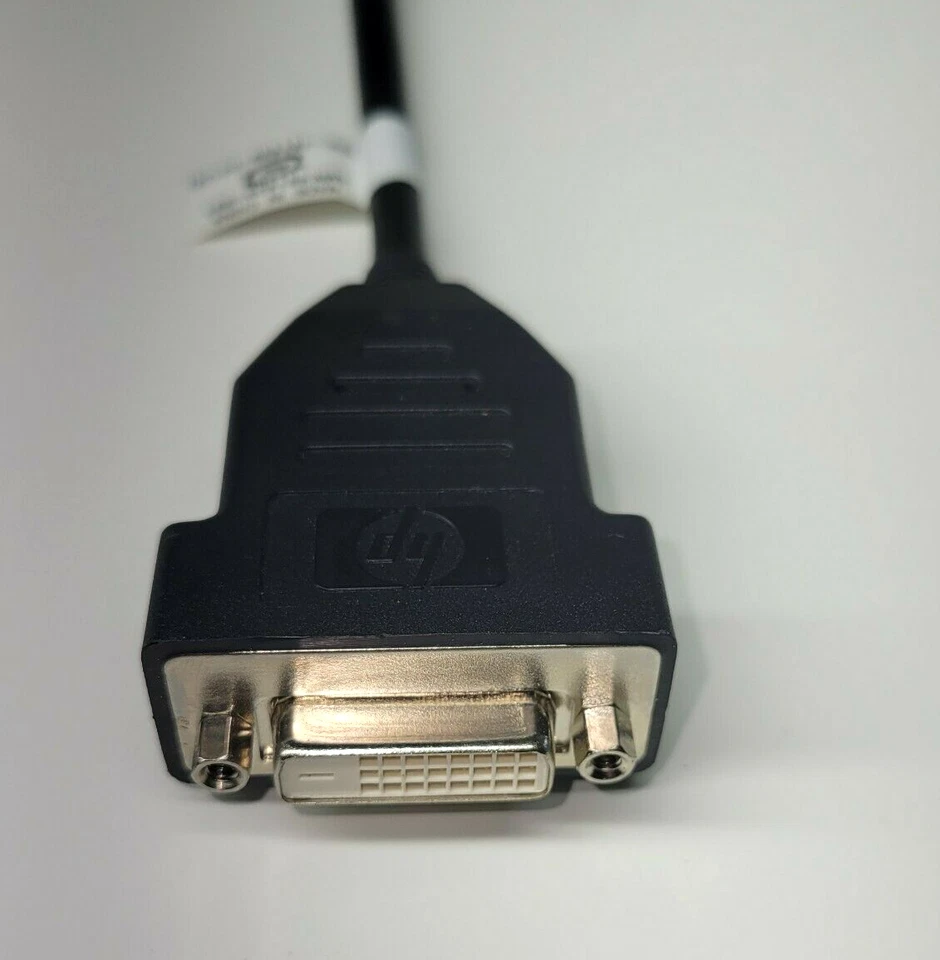 HP DisplayPort to DVI Conversion Cable - 7.5" , Universal, Black - Image 4 of 4