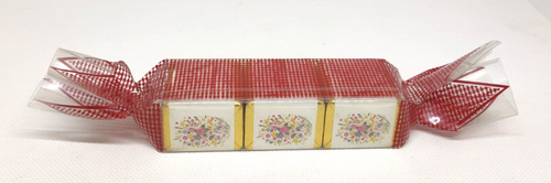 BRONNLEY English Fern Vintage Bath Cubes Set of 3 in a Christmas Cracker Package - Picture 5 of 10