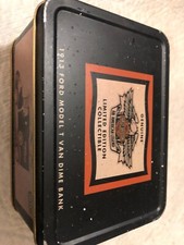 1913 Ford Model T Van Dime Bank Harley Davidson Opened Box