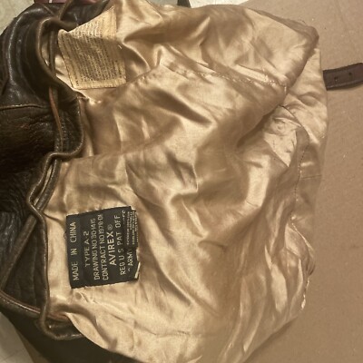 Avirex Type A-2 US Army Airforce military vintage brown leather backpack  RARE | eBay