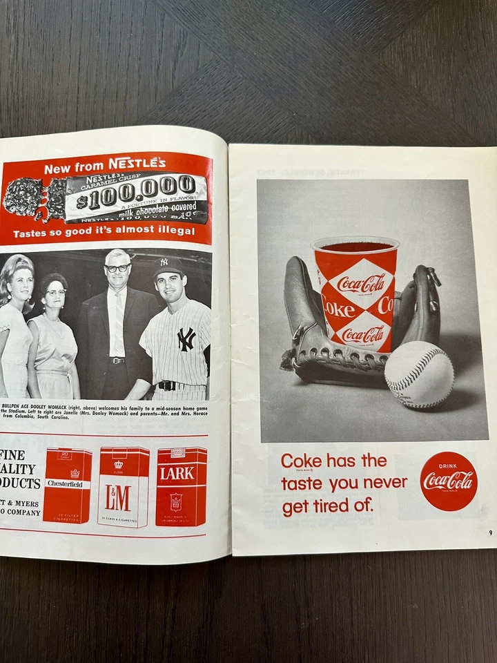 1967 New York Yankees Scorecard/Mickey Mantle - Image 4 of 4