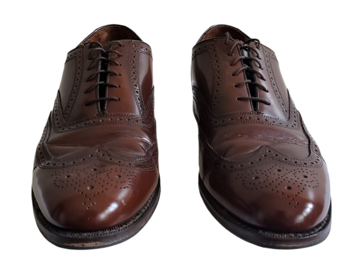 Florsheim Wing Tip Oxfords Leather Dress Shoes Brown 76400  display picture 1