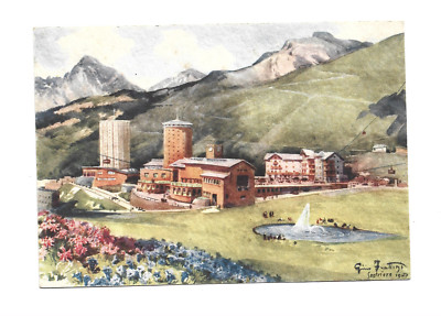 SESTRIERE Turin - Illustrated FORATTINI 1950 - Summer view.  NV