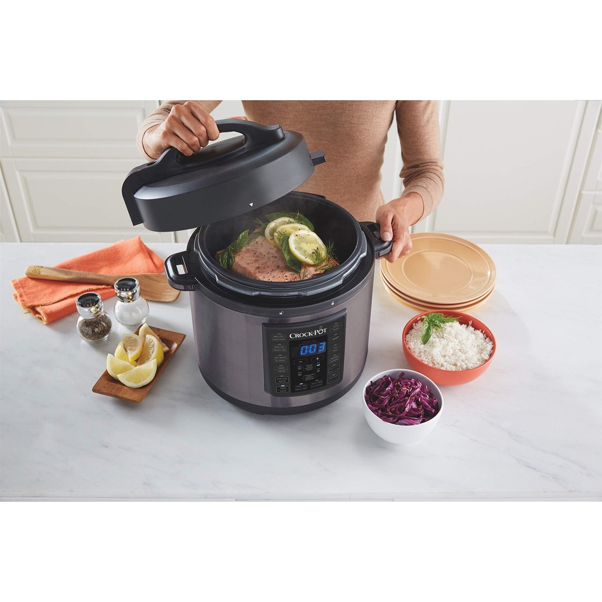 Crock-Pot 6-Quart Multi-Use Express Crock Programmable Slow Cooker