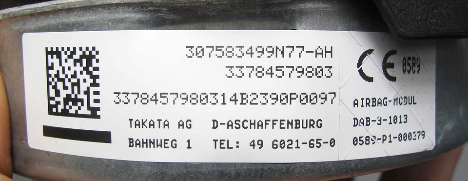 Módulo airbag volante deportivo BMW Serie 3 Serie 4 Serie 5 M Foto 4 de 4