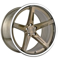 Brushed Dual Bronze With Chrome Lip Vertini Wheels Rfs1.7 19x8.5 Rims 4pcs D4 Brushed Dual Bronze With Chrome Lip Vertini Wheels Rfs1.7 19x8.5 Rims 4pcs D4