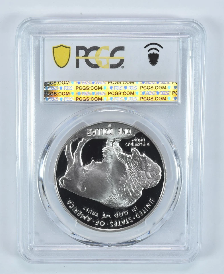 2001-P Buffalo Commemorative Dollar PR69 DCAM PCGS Blue Label *0844 - Image 2 of 4