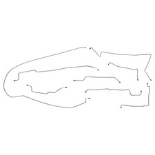 Fits 1980-89 Dodge Truck 12 Ton 4wd Long Bed Complete Brake Line Kit Set Steel Fits 1980-89 Dodge Truck 12 Ton 4wd Long Bed Complete Brake Line Kit Set Steel