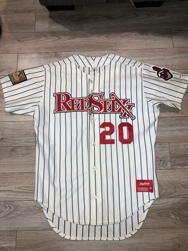 Columbus Redstixx #20 MLB Baseball Minor League Game Worn Rawlings Jersey 44 - Picture 2 of 5
