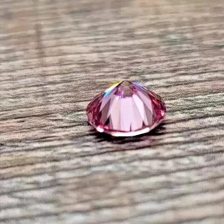 3 Ct Lab Grown Pink Diamond Round Cut VVS1 D Grade Certified Stone - Image 4 of 4