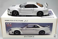 1/18 Diecast Car Nismo R34 GTR Z Tune Z2 Silver Millennium JDM Collector Model