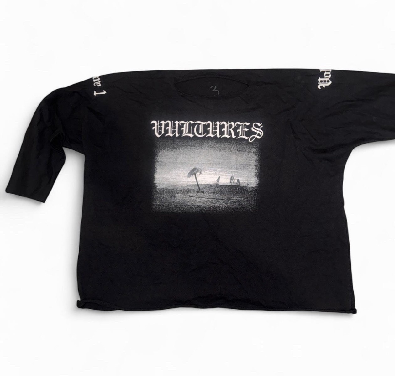 Kanye West Ye TY$ - Vultures Volume  1 Long Sleeve T-shirt Tour Size 3 