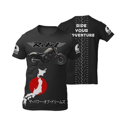 Motorcycle T-shirt / Gift For Honda Rebel Moto Bikers Streetwear