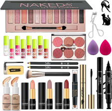 28 Pcs All in One Full Makeup Kit for Women, Makeup Set for Women Beginner,Ey...