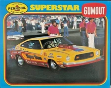 VRHTF NHRA RARE PENNZOIL 70'S SUPERSTAR DYNO DON NICHOLSON PRO STOCK HAND OUT