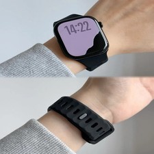 Apple Watch Twill Silicone Wrist Strap S11 S9 S8 S7 All Sizes Replacement Band