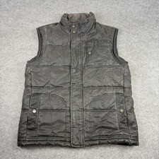 Fat Face Gilet Mens Medium Brown Wax Cotton Quilted Padded Bodywarmer Outdoor