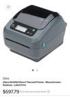 Zebra GX420D Thermal Label Printer — photo 1
