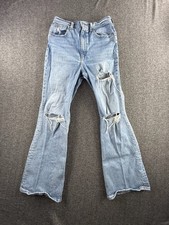 Levi's Premium 70s High Flare Jeans Womens 28x30 Light Wash High Rise Denim
