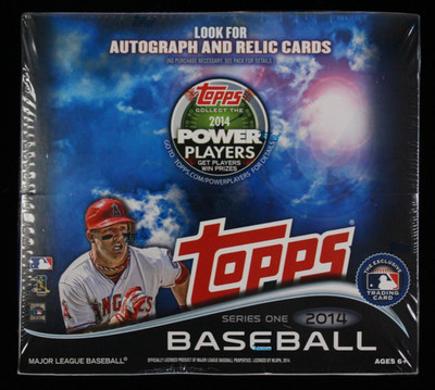 2014 Topps Baseball Series 1 Factory Sealed Retail Box 16-Pack