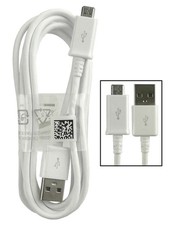 Genuine Samsung USB TO Micro-USB Cable For Samsung Phones 1M White Cable.