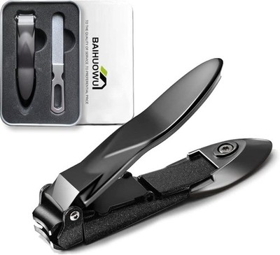 Nail Clipper Set - Cuts cleanly with minimal effort, prevents clippings from sca