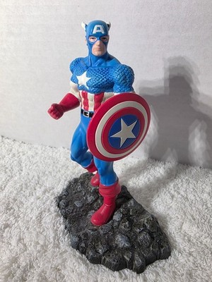 CAPTAIN AMERICA Marvel Heroes Corgi Limited Hand Painted Metal Statue #0923/2500