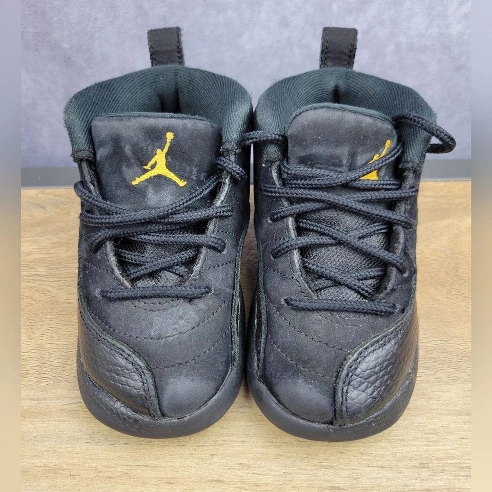 Air Jordan 12 Retro "Black Taxi" 850000-071 Toddler Baby Kids Size 7C - Image 2 of 4