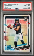 2023 Donruss Optic C.J. Stroud Holo Rated Rookie #244 PSA 10 Gem Mint Texans RC