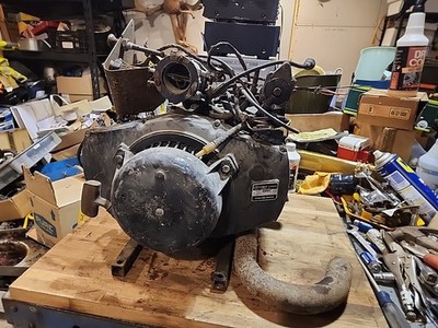 OMC Engine Model 227 Jlo Rockwell L 227 Johnson Seahorse Vintage Snowmobile...