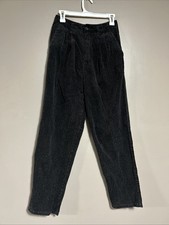 Vintage Eddie Bauer Woman s Corduroy Pants Size 8 Black With Brown Speckles