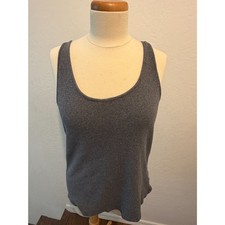 APT. 9 Essentials Ribbed Tank Top   Size Large  Charcoal Gray