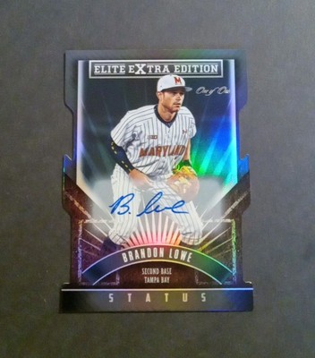 2015 Elite Extra Edition Brandon Lowe Die Cut 1/1 Auto RC