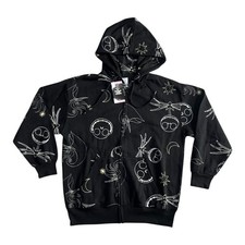 Disney Nightmare Before Christmas Women's Embroidered Zip Hoodie Jacket Small