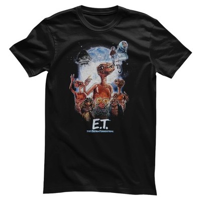 Offiziell Lizenziertes E.T. - Mashup Poster Herren T-Shirt