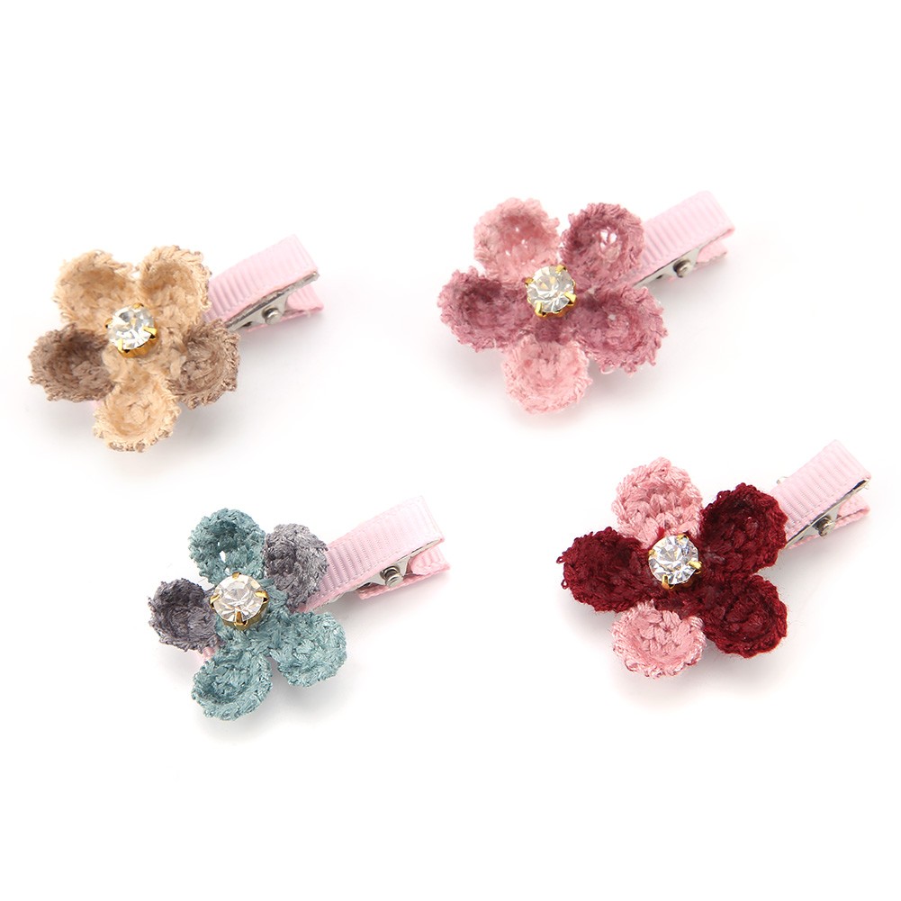 10/lot Hair Accessories For Pets Puppy Dog Cat Grooming Floral Hairpins Hairs