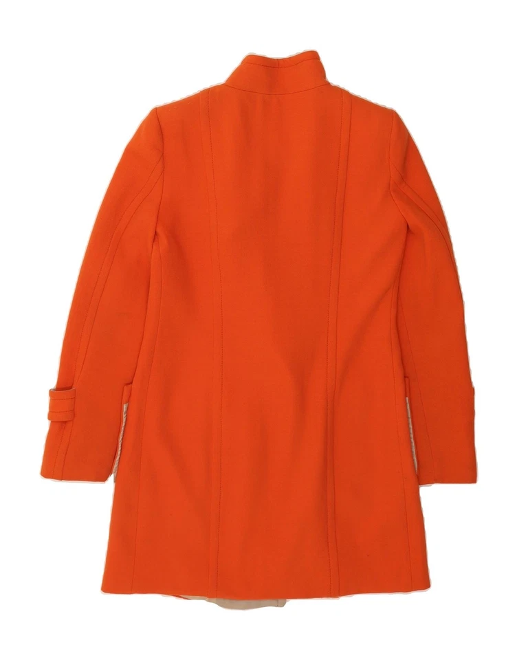 MARELLA Womens Double Breasted Coat UK 10 Small Orange Polyester BI09 - Image 2 of 4