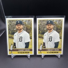 2025 Topps Heritage High Number #598 Casey Mize Detroit Tigers (2) Cards