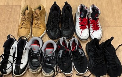 Nike Air Jordan Boys Youth Size 4Y 4.5Y 5Y 5.5Y Lot (7) Sneakers Shoe Collection