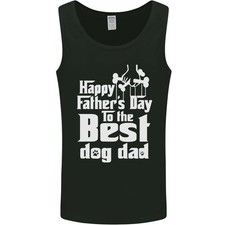 Fathers Day Best Dog Dad Funny Mens Vest Tank Top