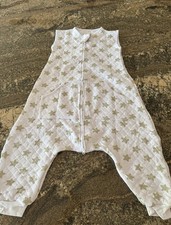 Wonday Toddler Sleep Sack with open Feet 2T-3T White/Gold Stars