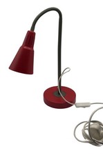 IKEA KVART Red Desk Lamp Bendy Gooseneck Adjustable Light Retro Working